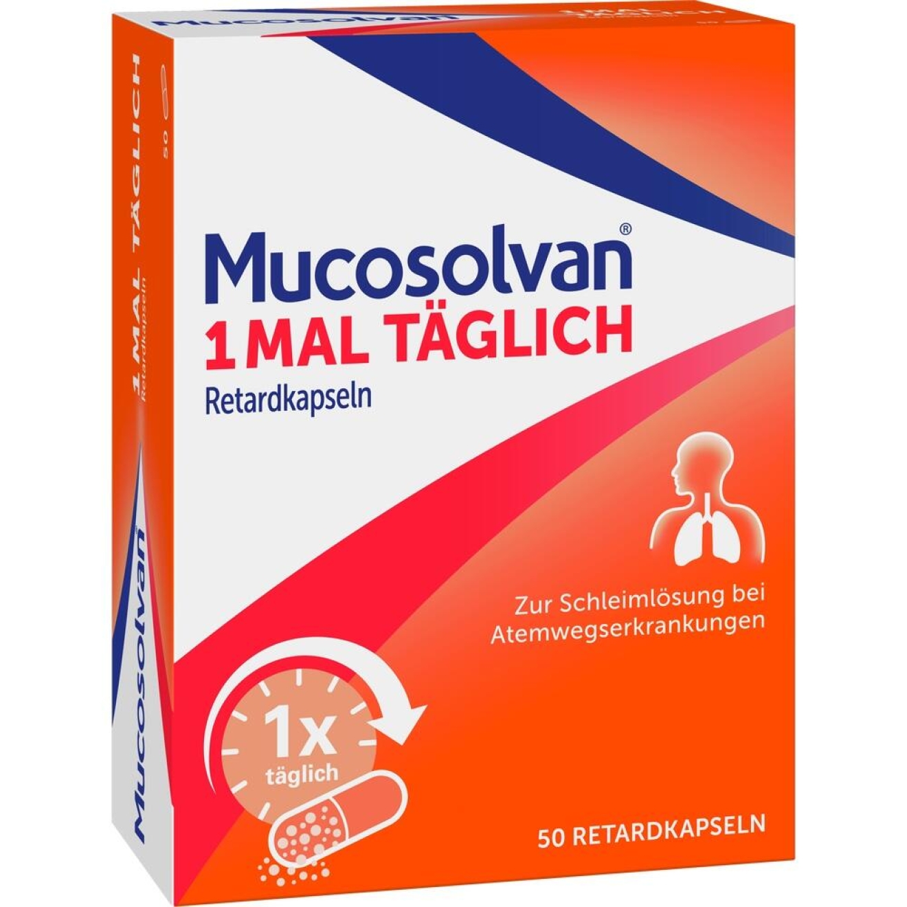 MUCOSOLVAN 1MAL TÄGLICH RETARDKAPSELN, 50 Kapseln schon ab 20.99 