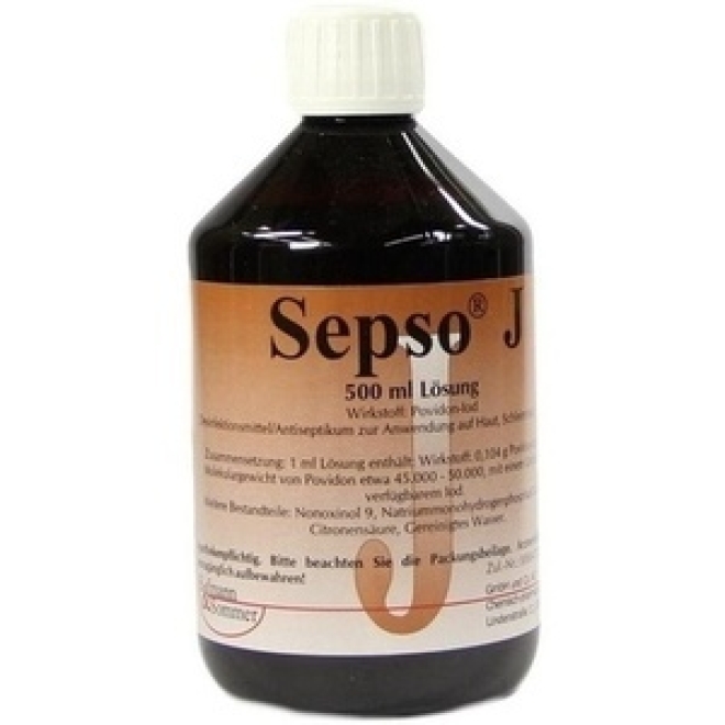 SEPSO J Lösung 30 Ml – Povidon-Iod Antiseptikum – Zur Haut- Und Schleimhautdesinfektion