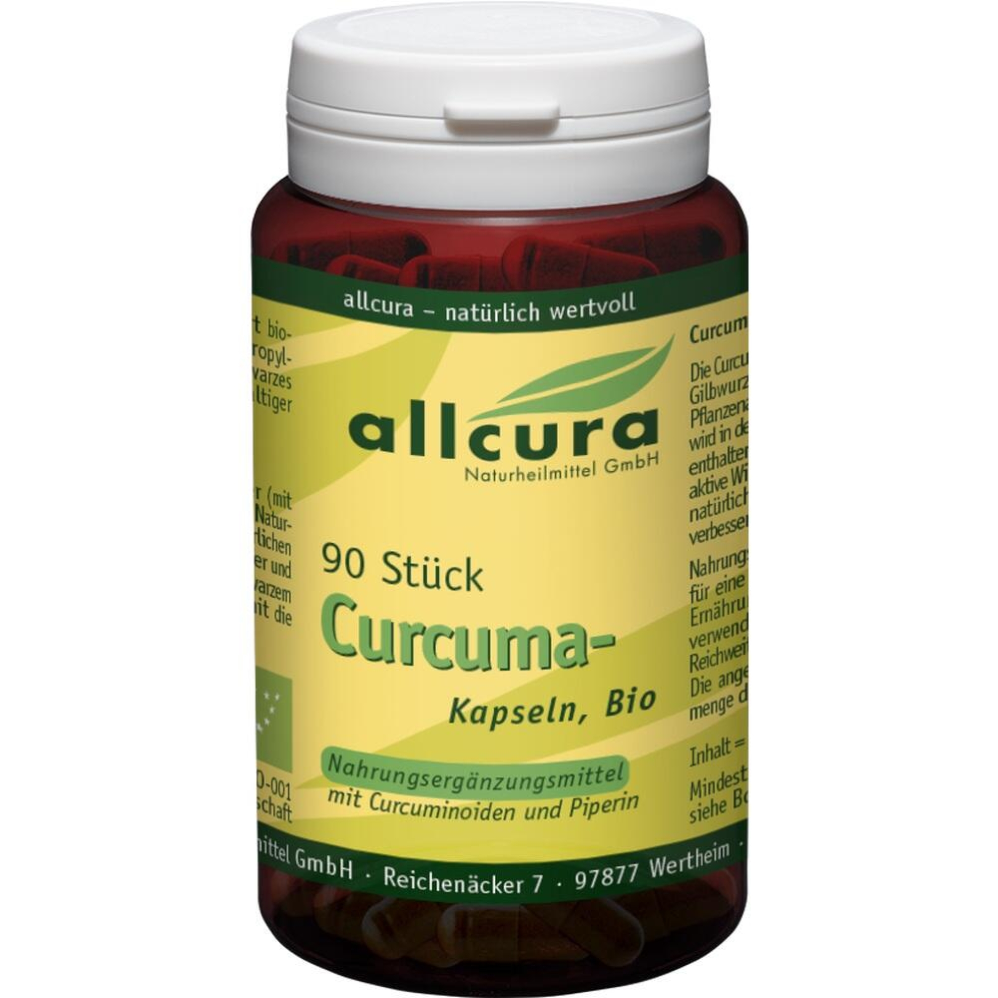 CURCUMA KAPSELN BIO, 90 STUECK schon ab 17.9 EUR, PZN 00321543
