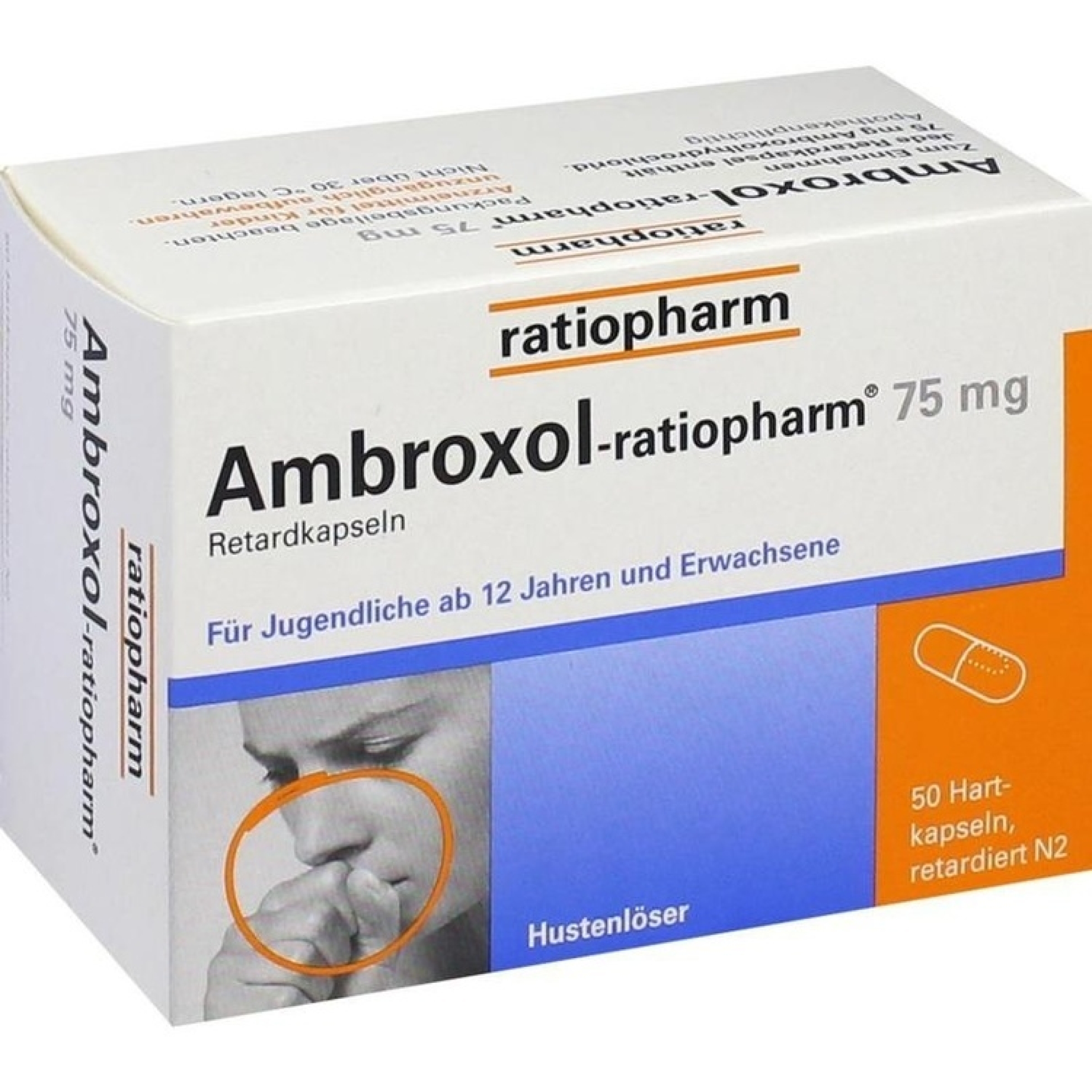 Kaufen, 24h liefern! AMBROXOL-RATIOPHARM 75MG HUSTENLÖSER