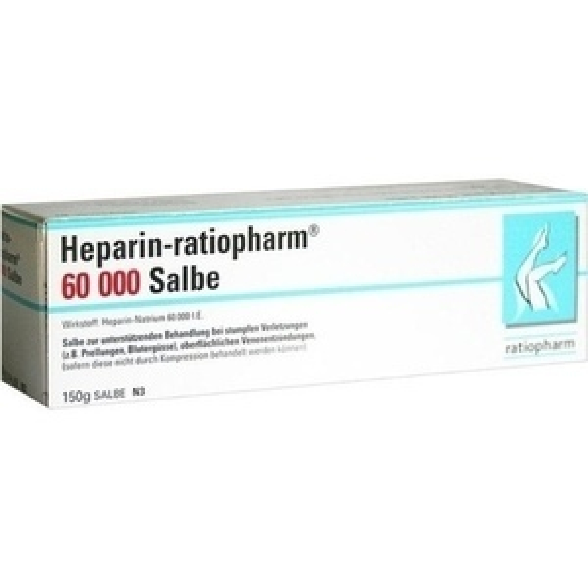 HEPARIN RATIOHARM 60000 SALBE N3, 150 GRAMM schon ab 28.71 EUR, PZN